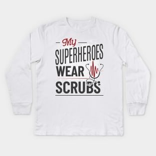 The Real superheroes Kids Long Sleeve T-Shirt